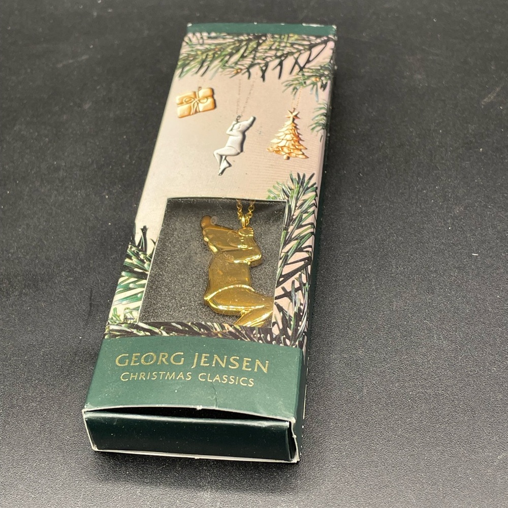 Georg Jensen Gold Elf Christmas Ornament Pixie Gold Plated